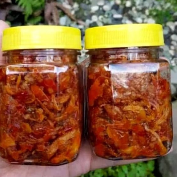 

Sambel ayam suwir pedas