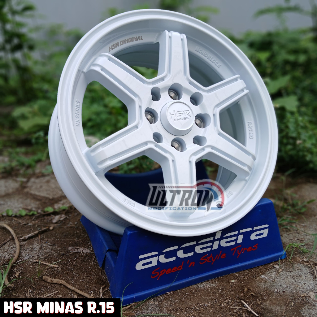 Velg Hsr Ring 15 Mobil Calya Etios March Lancer Mobilio Dll Pelek Hsr Minas R15 Putih