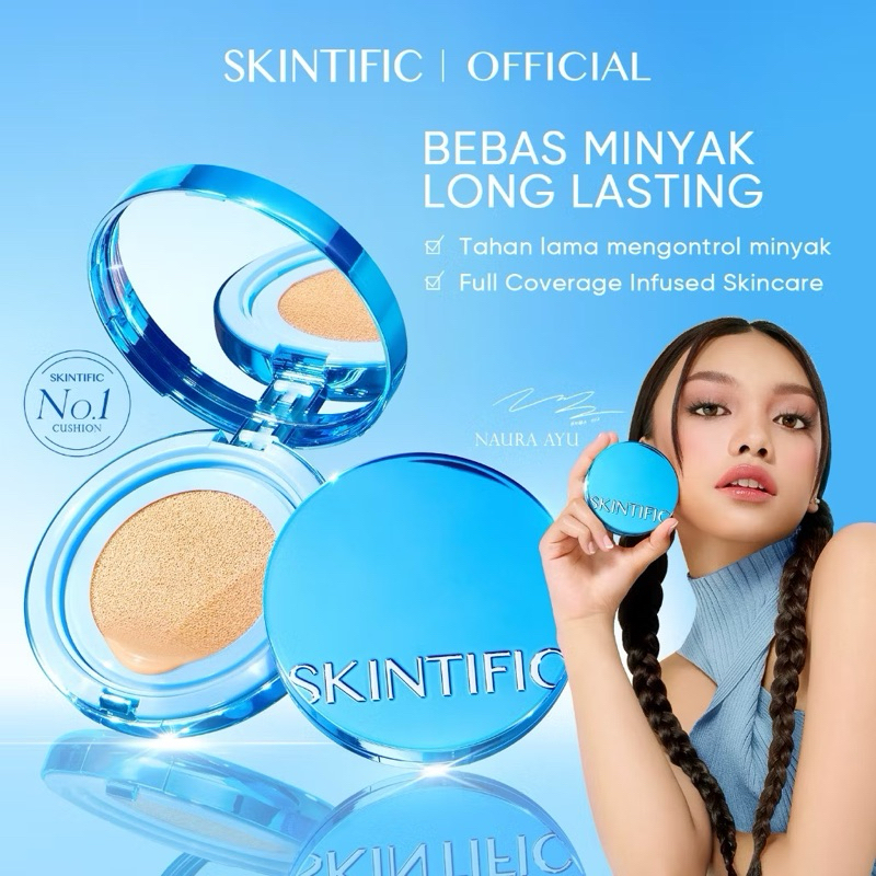 SKINTIFIC - Perfect Stay Velvet Matte Cushion 11ml | cushion skintific biru | cushion skintific matt