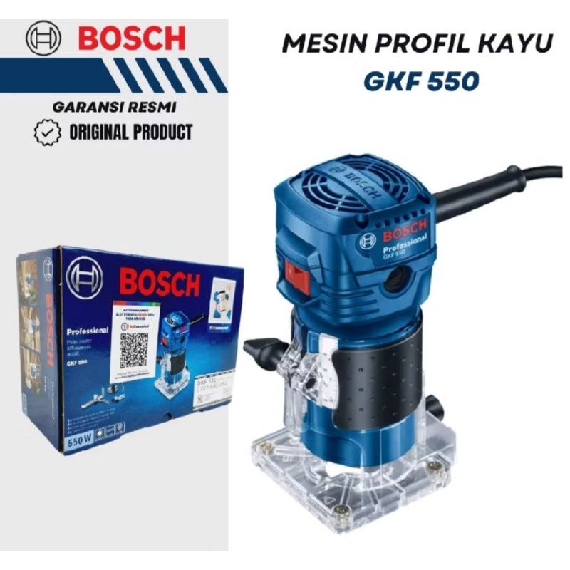 Mesin Profil kayu Bosch GKF550 / Mesin Router Bosch / Mesin Trimmer Bosch GKF 550 Original