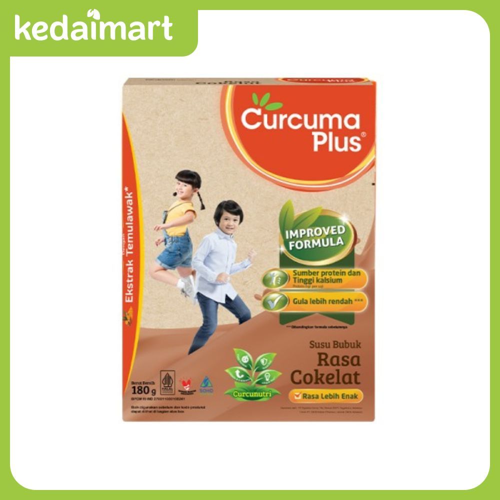 

Curcuma Plus Susu Bubuk Ekstrak Temulawak Coklat 180 Gram