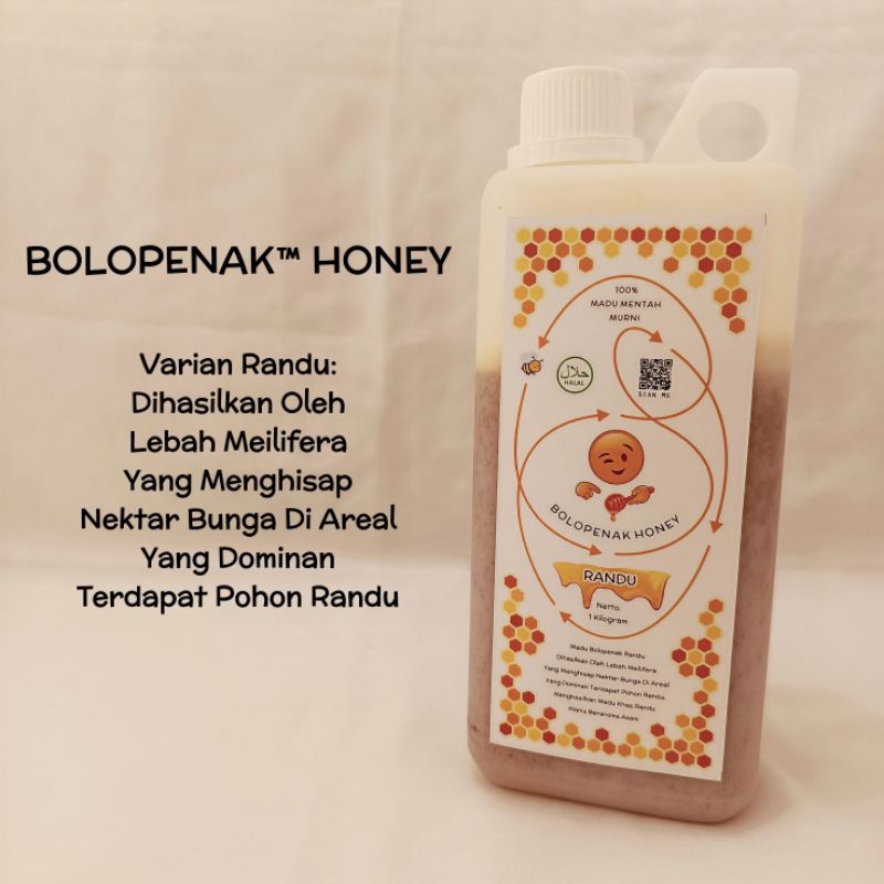 

MADU RANDU BOLOPENAK HONEY, MADU MENTAH MURNI 100% NEKTAR