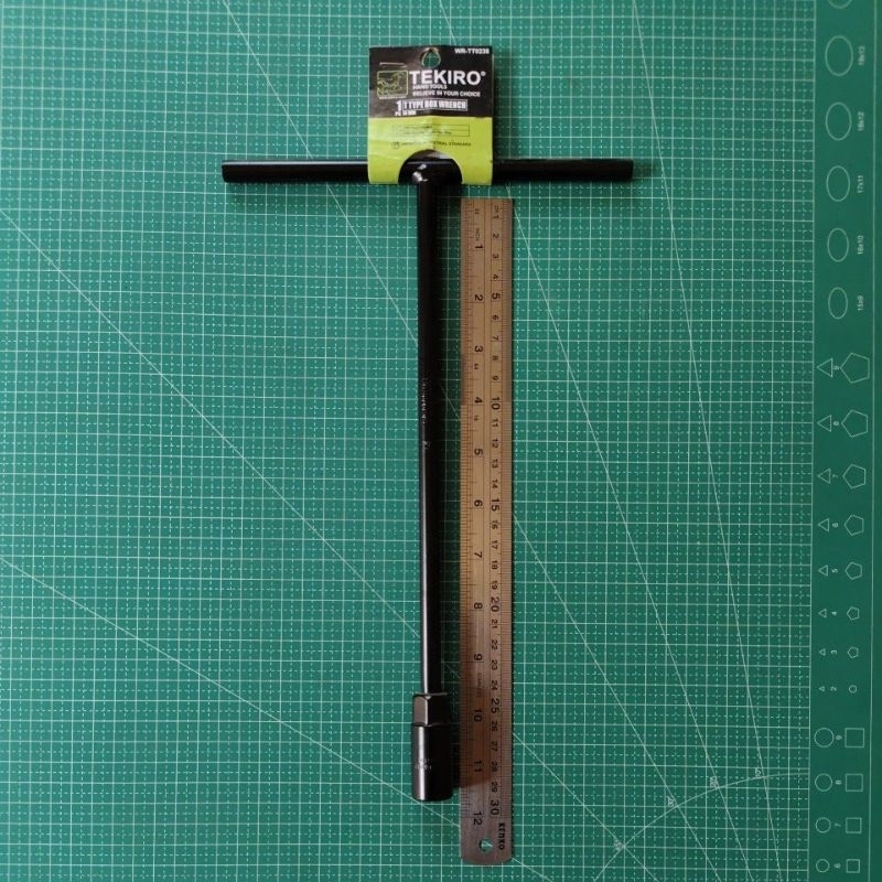 TEKIRO KUNCI T 14MM HITAM PANJANG BUKA BAUD KNALPOT