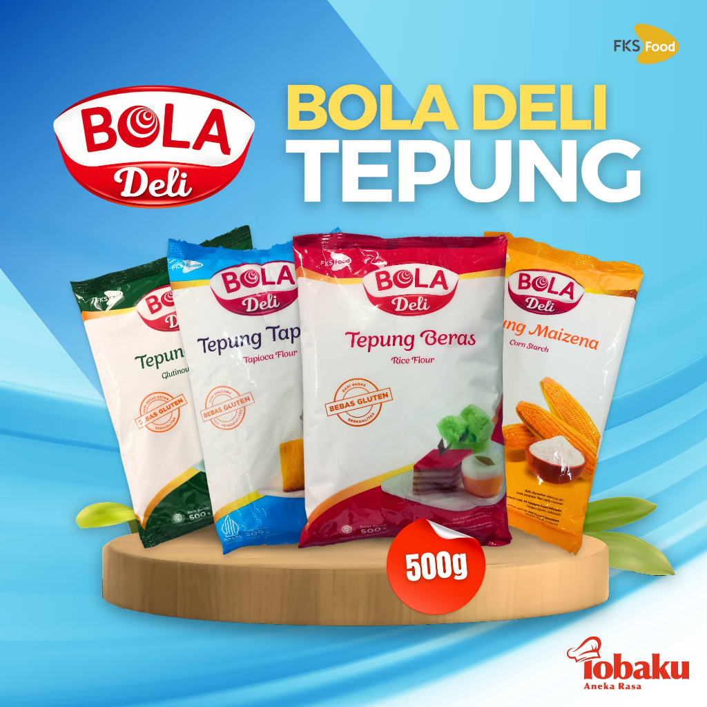 

Tepung BOLA DELI Kemasan 500g - Ketan, Beras, Tapioka, Maizena _
