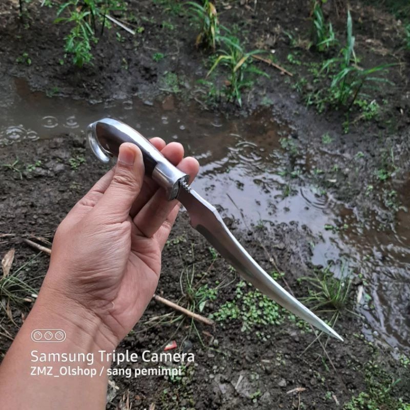 pisau sitsit hss handle bolong duralium
