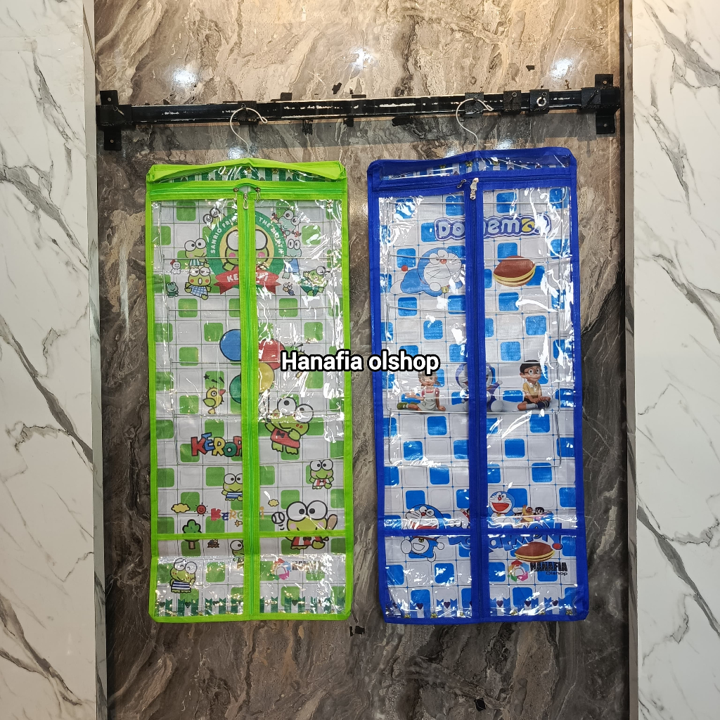 RAK HIJAB KOTAK KARAKTER | RAK JILBAB KARAKTER | RAK COVER PLUS HANGER | RAK GANTUNG