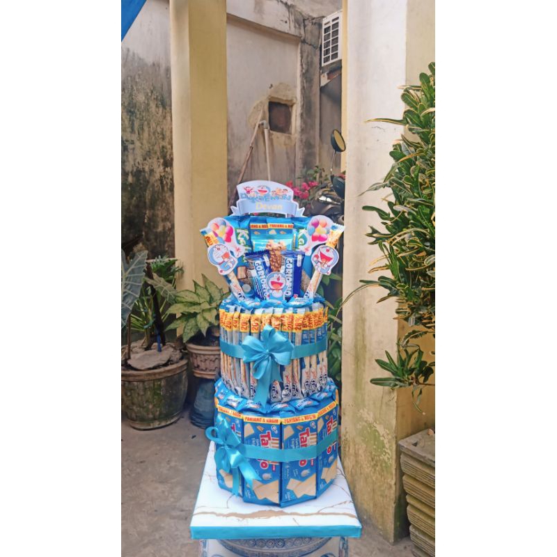 

Snack tower murah dua susun bisa request topper