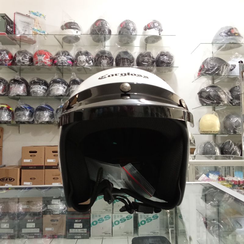 HELM CARGLOSS CFM PUTIH ORIGINAL