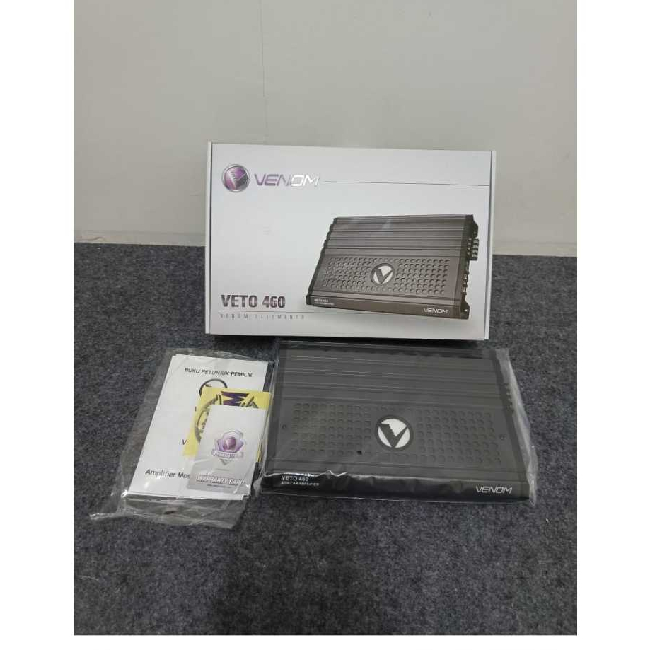 Power Amplifier 4 Channel Audio Mobil VENOM ELEMENTO VETO 460 ORIGINAL