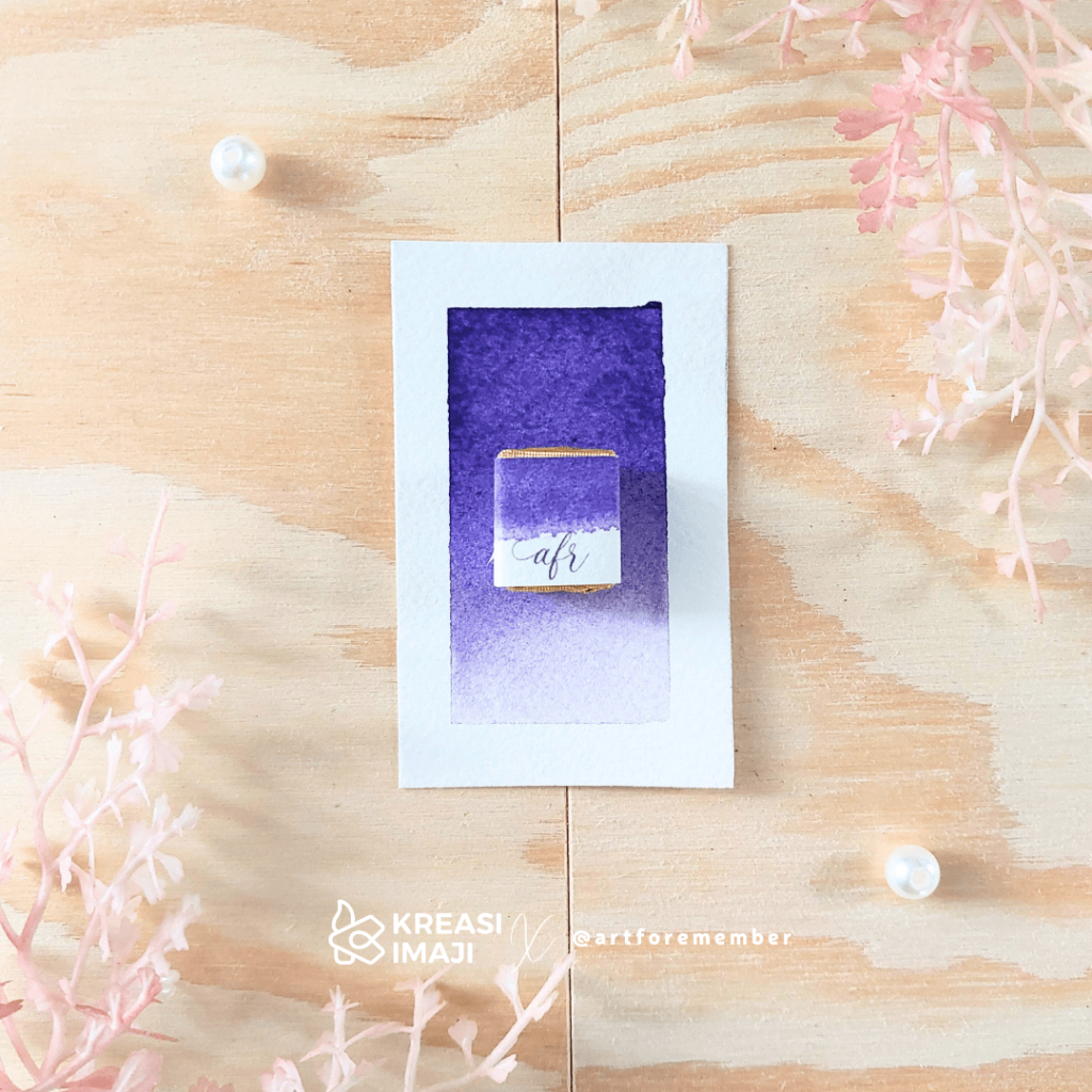 

Ultramarine Violet", Individual Pan, Handmade Watercolor by Kreasi Imaji x artforemember