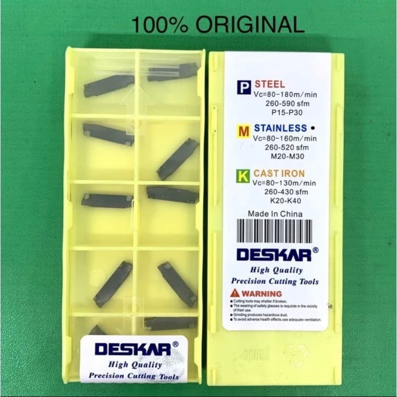 Insert MGMN 200 merk Deskar Baru Original..MGMN 2 mm