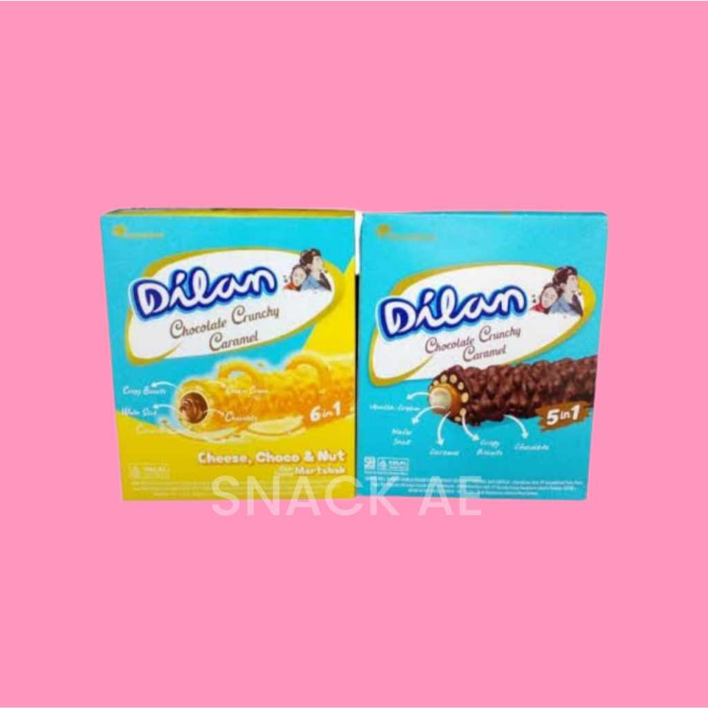 

Dilan Chocolate Crunchy Caramel BOX isi 12 X 23 gr