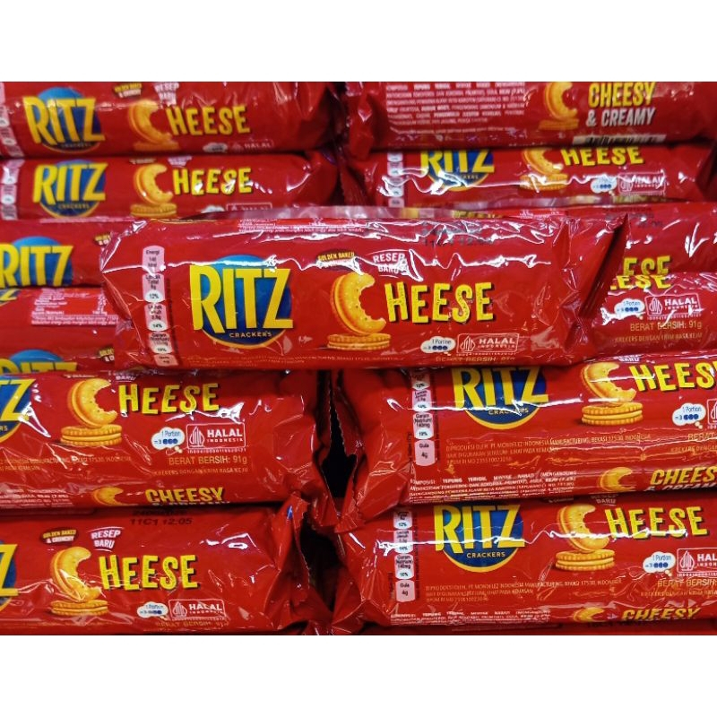 

Ritz Sandwich Biskuit Rasa Keju 91gr