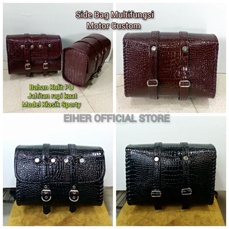 EIHER - TAS MOTOR SIDE BAG SAMPING MOTOR CB KLASIK CUSTOM JAPSTYLE