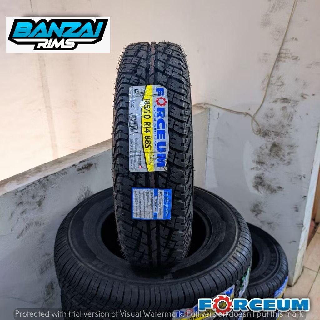 BAN MOBIL SEMI OFFROAD RING 14 UKURAN 185 70 R14 MEREK FORCEUM ATZ BAN MOBIL TUBLES R 14