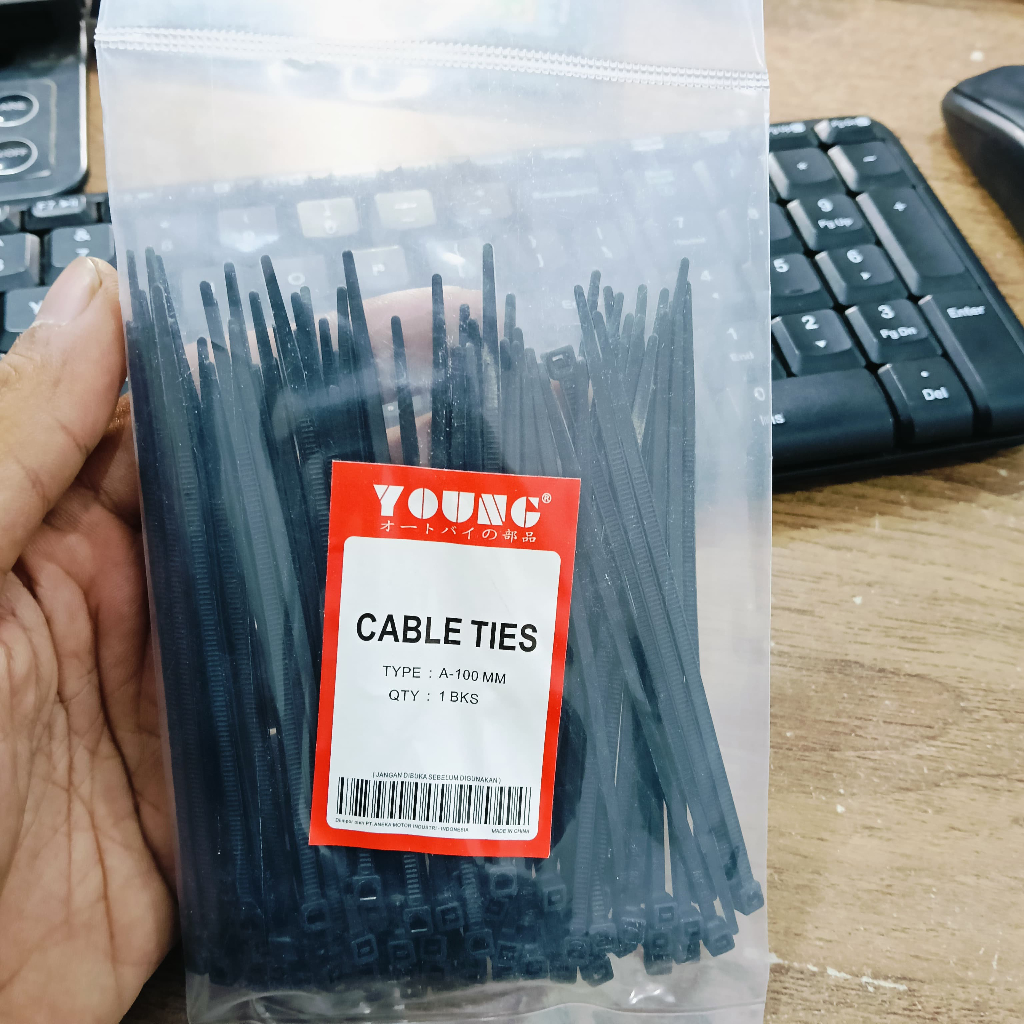 

TALI CABLE TIES KABEL TIS PENGIKAT KUAT 1 PAK 50 PCS 10CM25