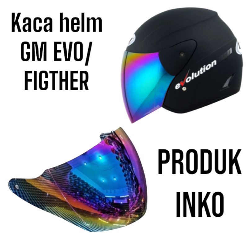 Kaca helm/visor helm gm evo/gm fiktur 100%orginal INKO (silver)
