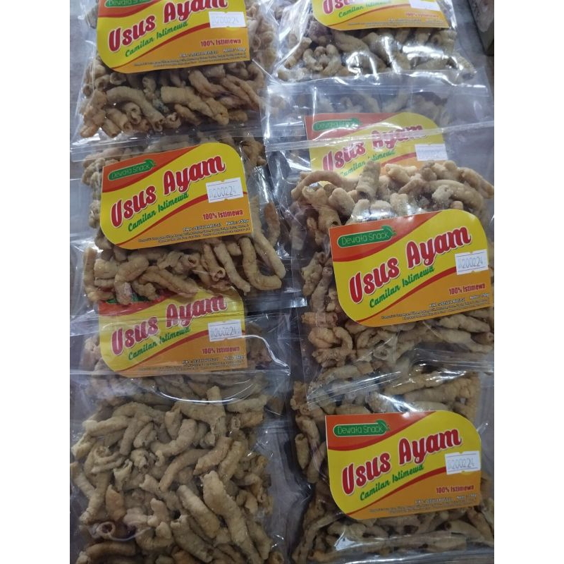 

KERIPIK USUS AYAM CRISPY DEWATA SNACK 150GR ENAK GURIH RENYAH ASLI BALI + BUBBLE WRAP