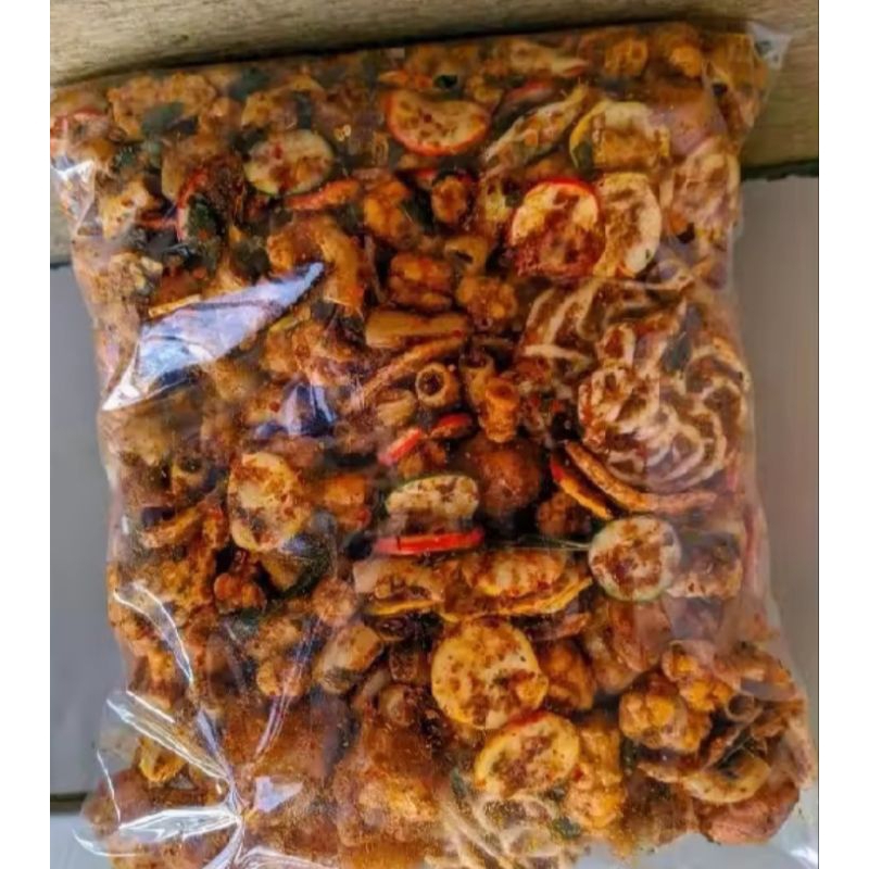 

SEBLAK KERING CAMPUR 3 LEVEL PEDAS DAUN JERUK 150 GRAM
