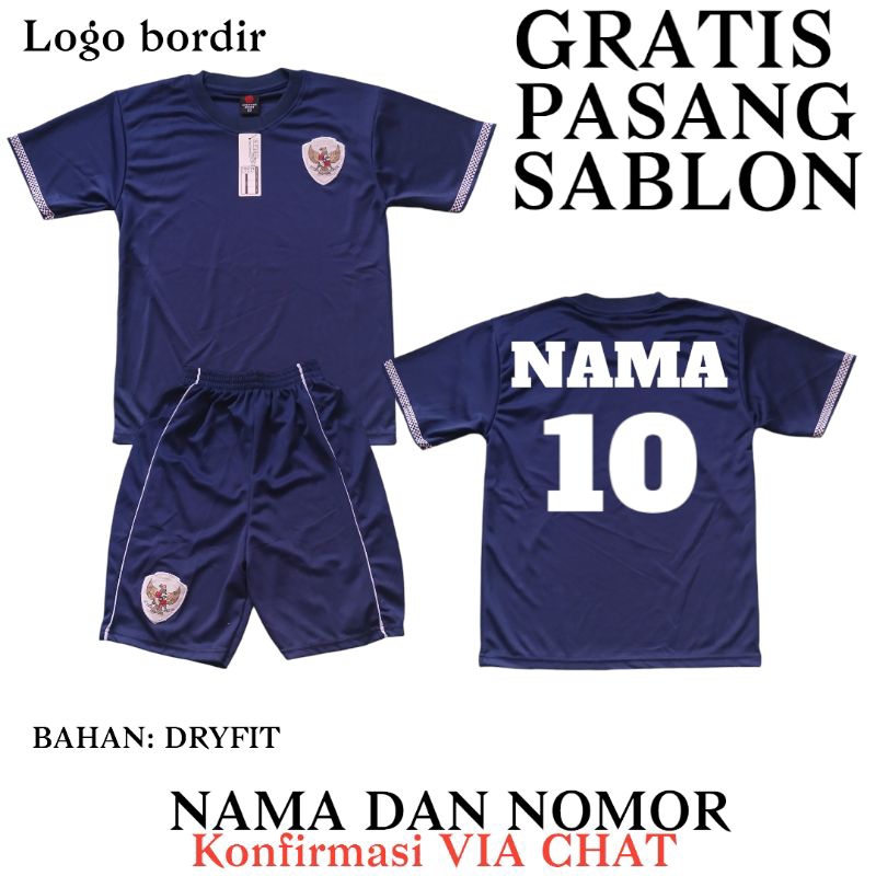 SETELAN JERSEY SEPAK BOLA ANAK-ANAK TIMNAS INDONESIA