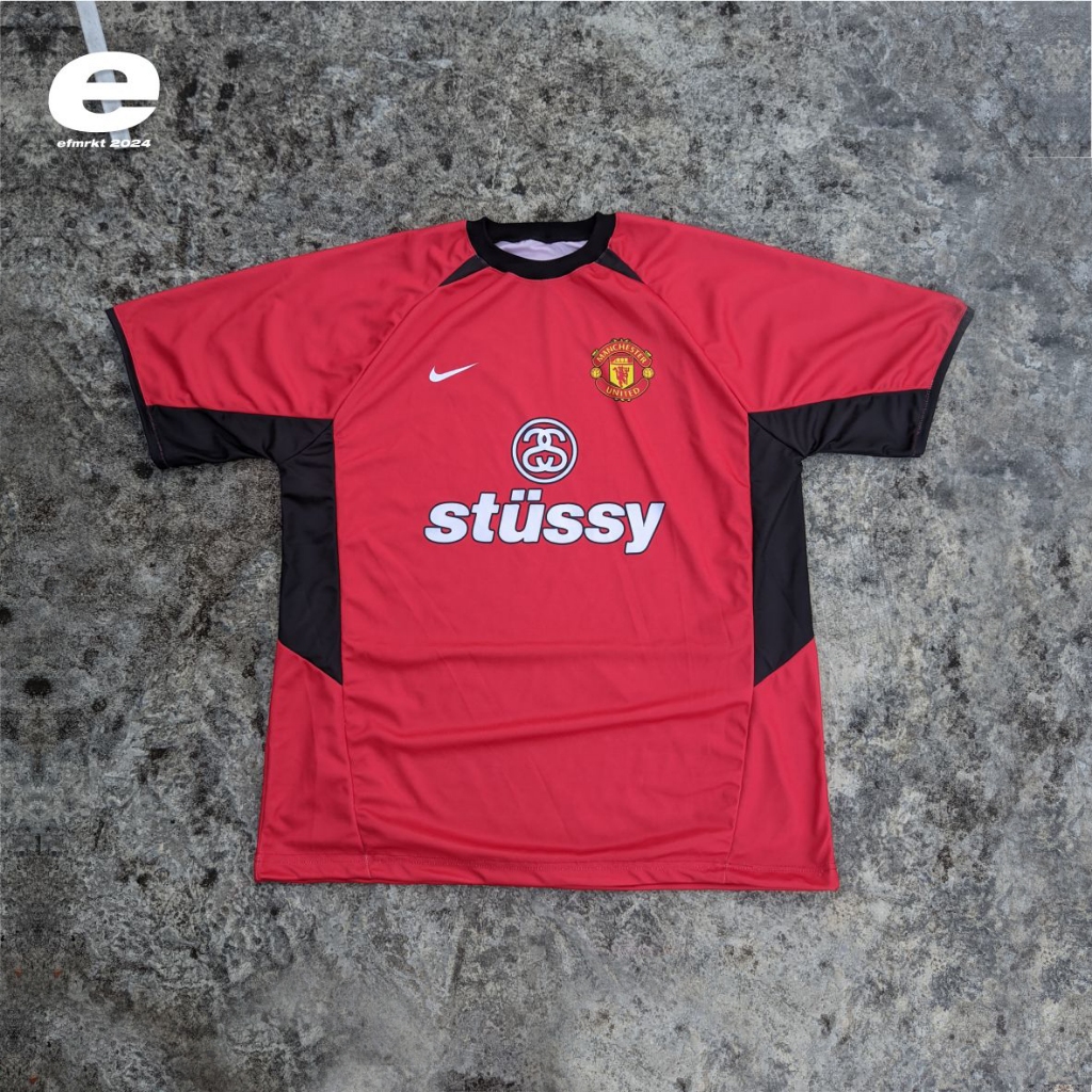 custom fullprint unofficial jersey MANCHESTER UNITED 2002 stussy)