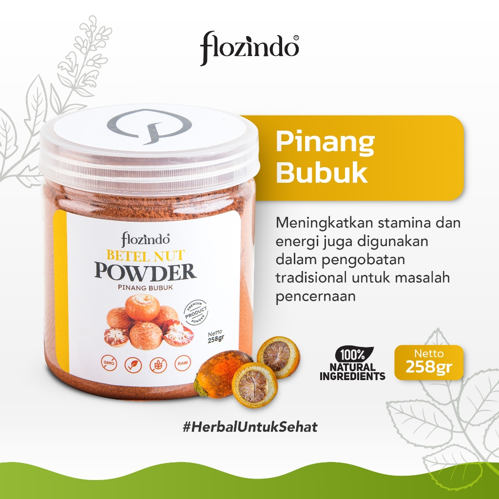 

Myorganic Betel Nut Powder / Pinang Betel Bubuk