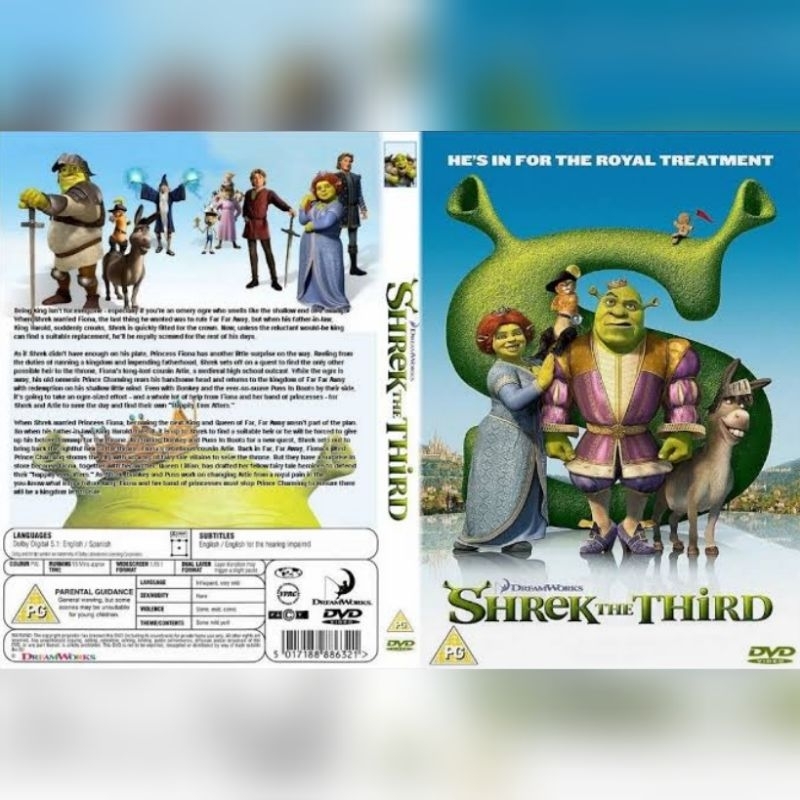 Kaset Film Animasi SHREK THE THIRD [ 2007 ]