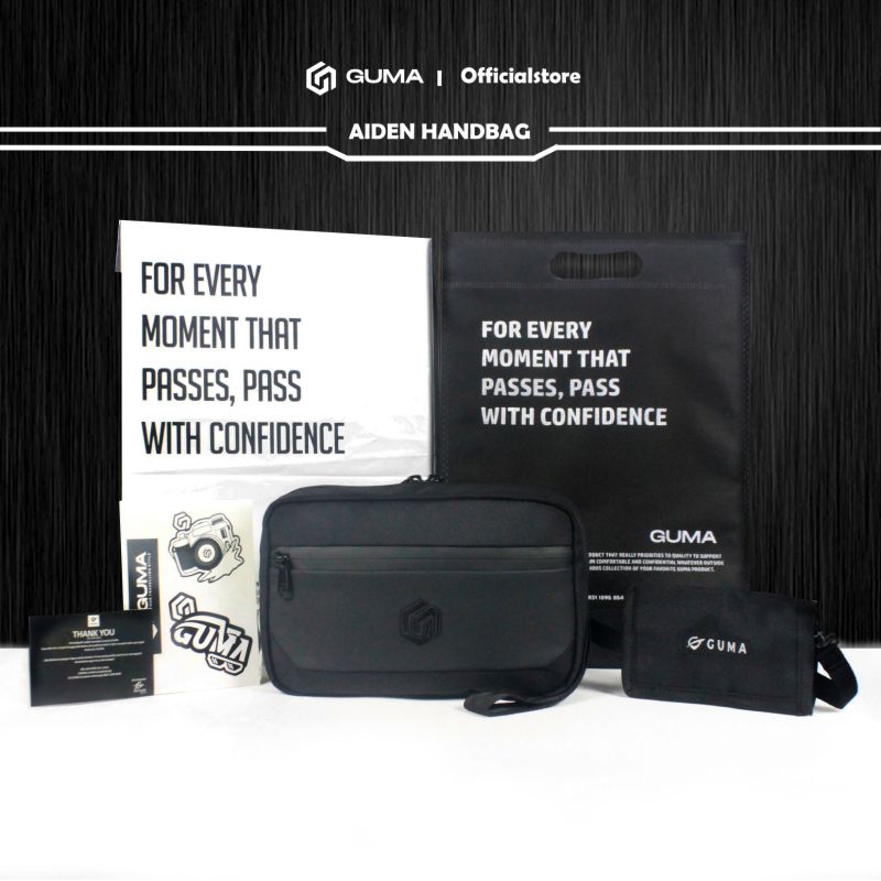 GUMA ID | HandBag Aiden Clutch Bag Pria | Tas Pria Multifungsi Tahan Air