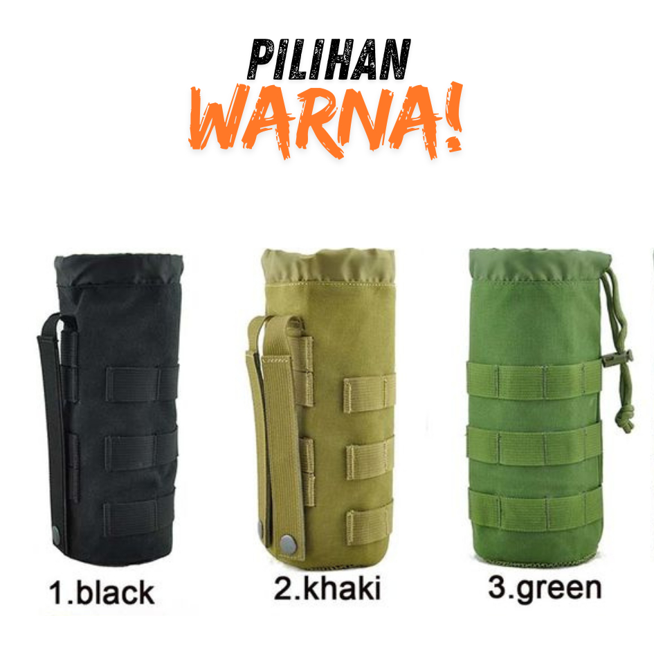 Tas Pembawa Botol Minum Traveling Model Militer