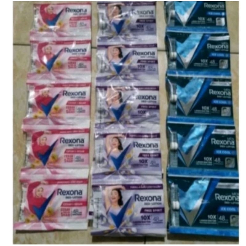 rexona renceng sachet isi 12