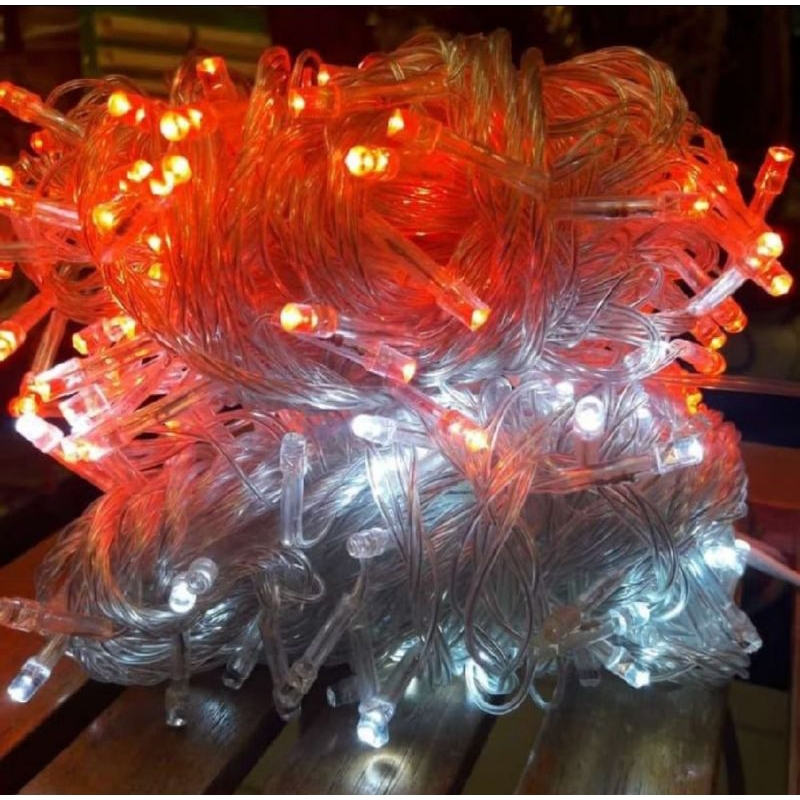 Lampu Hias Tumblr Merah Putih kelap-kelip