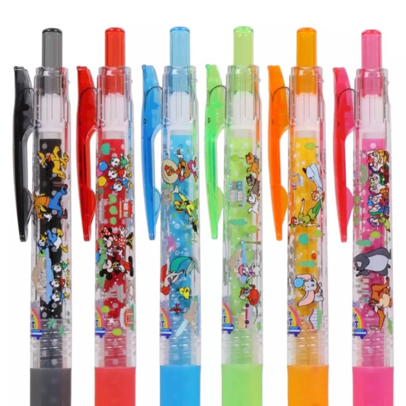 

Zebra Sarasa Disney Classic Tokyo Disney Resort Set of 6 Basic Colors Gel Ink Pen 0.5mm Pulpen Limited Edition