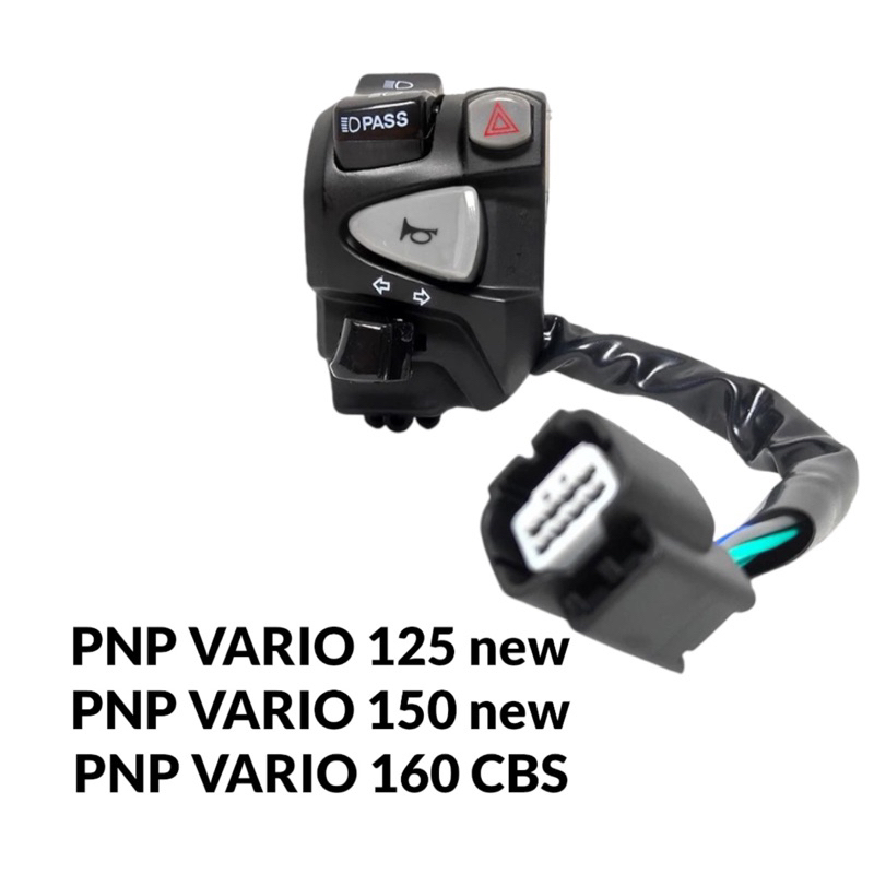 SAKLAR KIRI VARIO 125 & 150 NEW LED , VARIO 160 CBS PLUS HAZARD