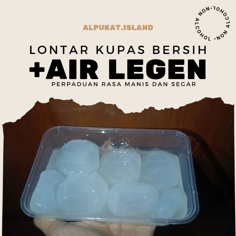 

lontar kupas bersih + legen manis segar