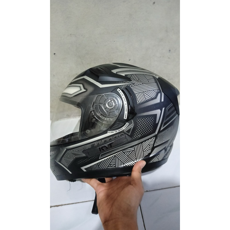 Preloved HELM KYT K2R MARVEL BLACK PANTHER ORI