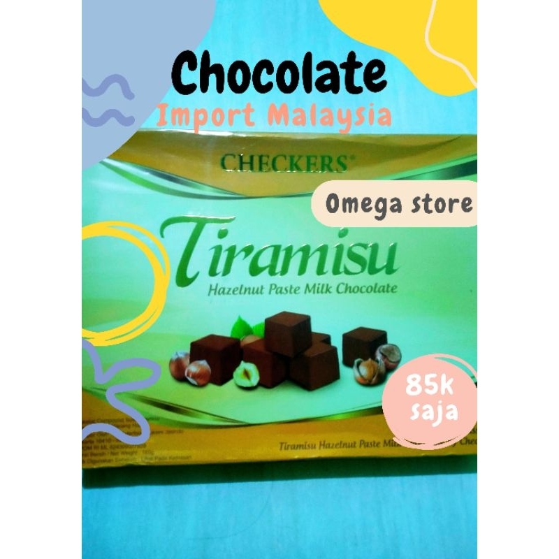 

Checkers Tiramisu Hazelnut Milk Chocolate 160 gr