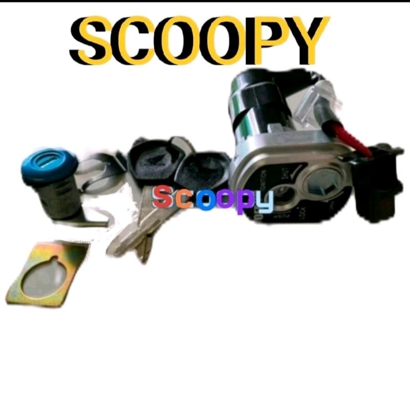 KUNCI MOTOR / KUNCI KONTAK SET ASSY SCOOPY OEM