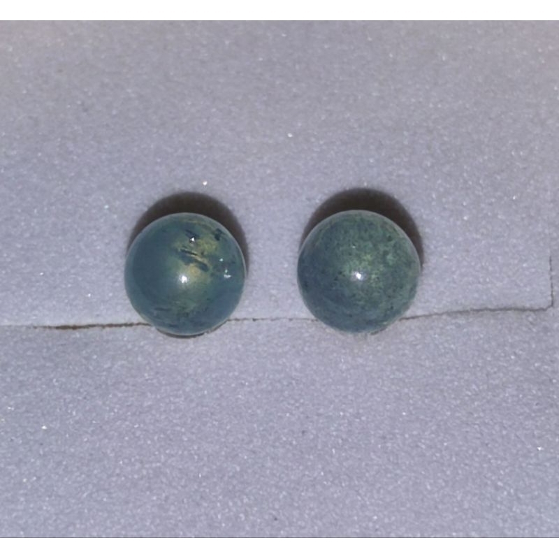 Anting Aquamarine Stud Natural Stone