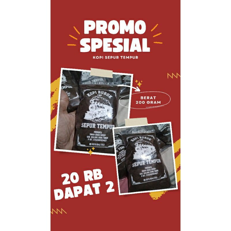 

KOPI BUBUK SEPUR TEMPUR PROMO