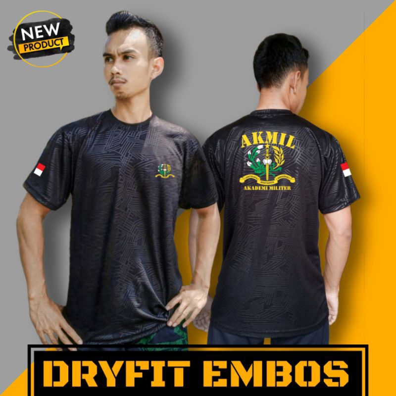 KAOS AKMIL BAHAN DRYFIT EMBOS TERBARU / BAJU KAOS AKMIL / KAOS DRYFIT / KAOS