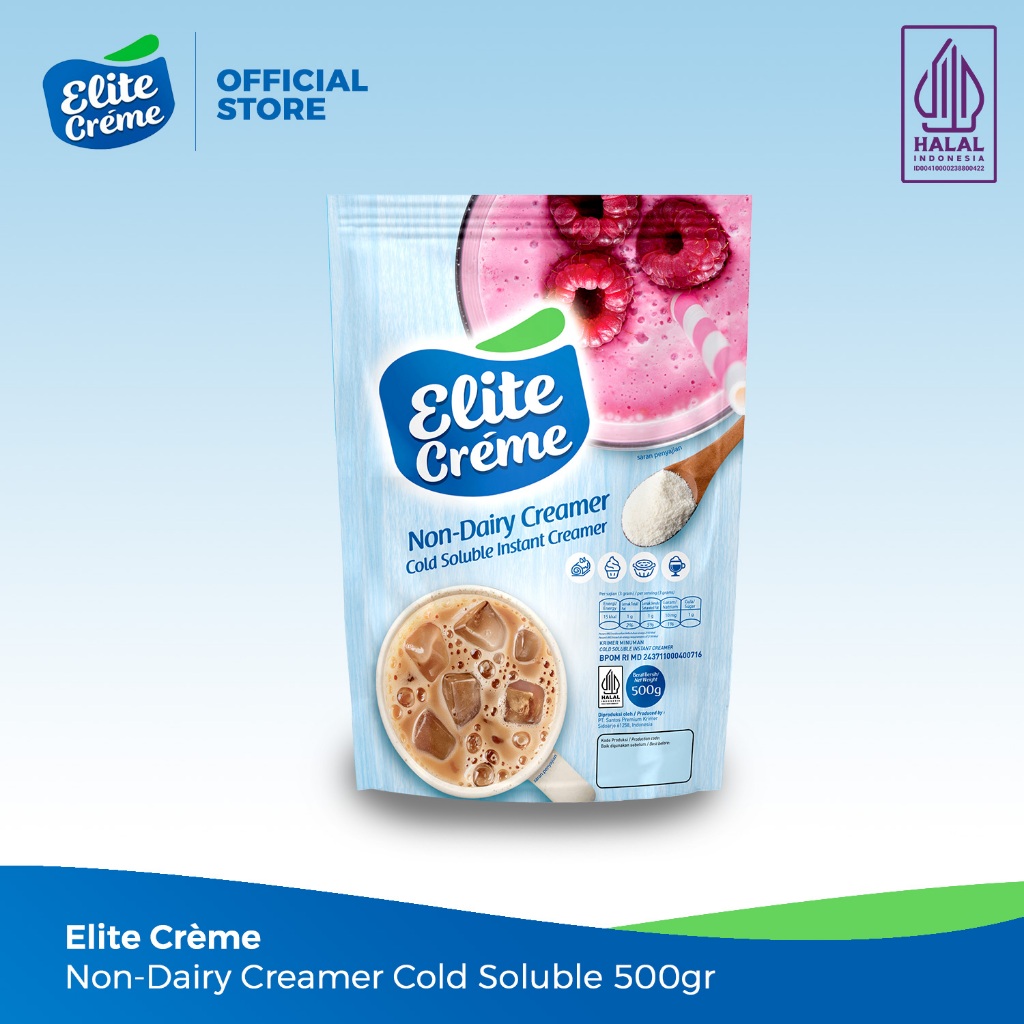 

Elite Creme Non Dairy Creamer Cold Soluble Instant Creamer 500gr