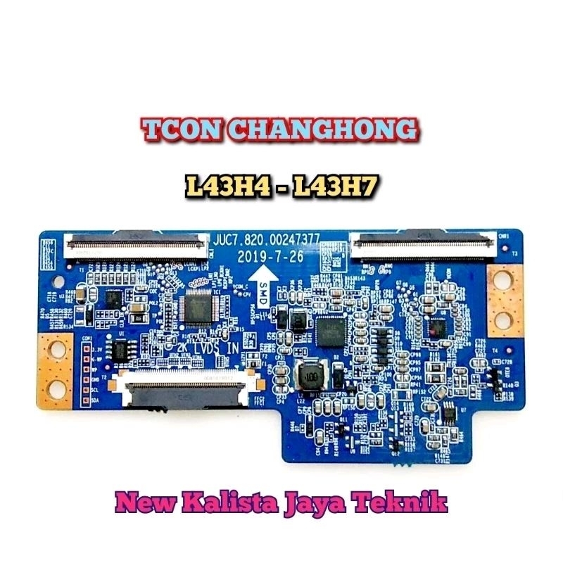 TCON TV CHANGHONG L43H4 ORIGINAL TCON CHANGHONG 43H4 TIKON TV 43H4 TICON L43H4 TCON L-43H4 MESIN TV 