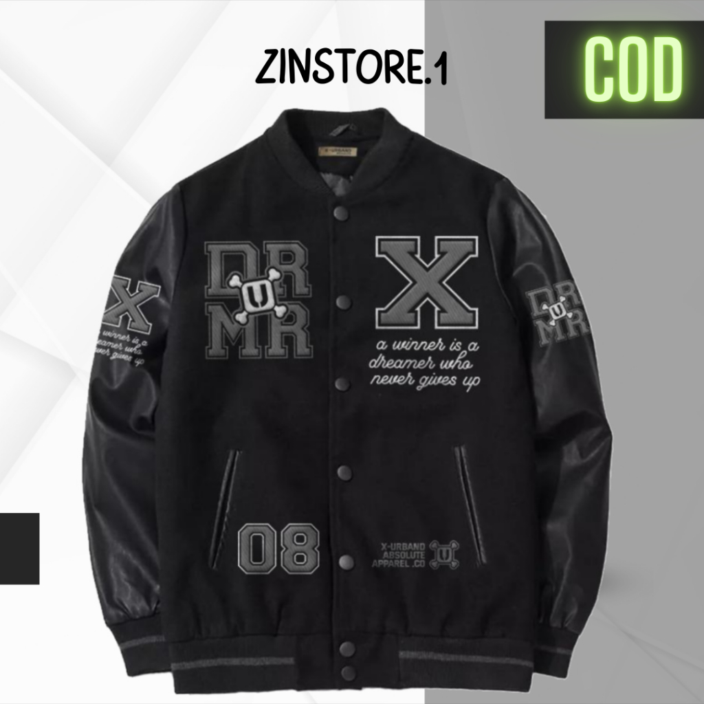 Jaket Baseball Varsity Pria X urband Absolute