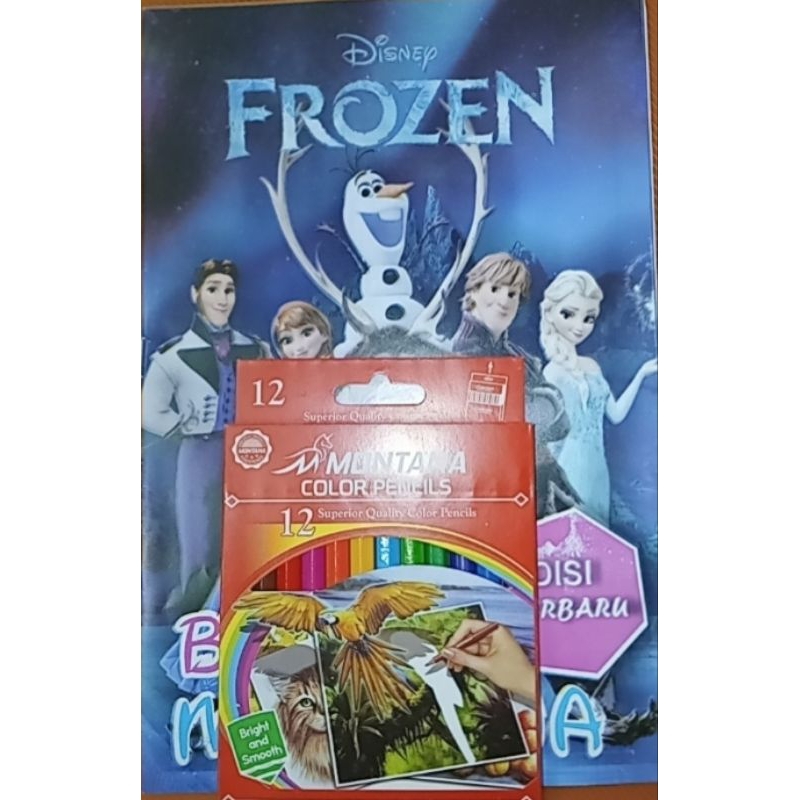 

paket buku gambar dan pensil warn/hobi/seni/murce
