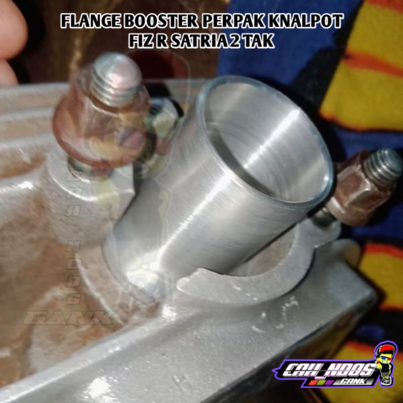 Flange booster knalpot Fiz R satria 2 tak paking knalpot Fiz R satria 2 tak alumunium