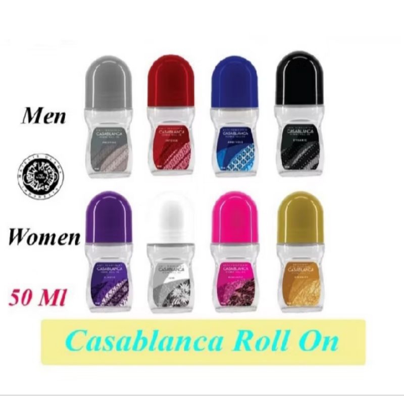 Casablanca Deodorant Roll On - Untuk Pria & Wanita (50ml)