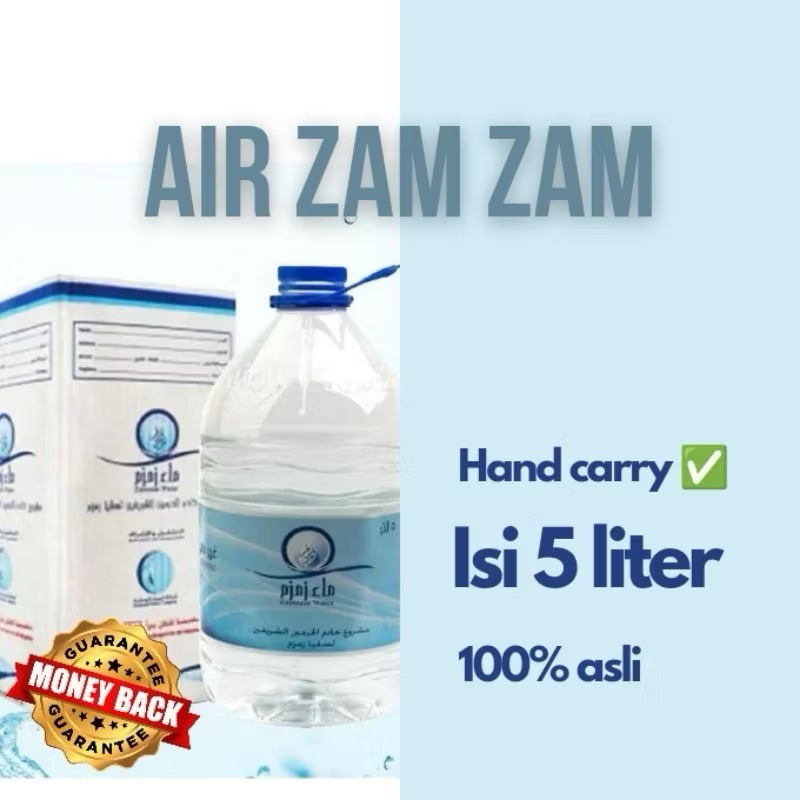 

Zam Zam Barcode 5 Liter Original 100% Asli dari Saudi Arabia - Original Form Makkah