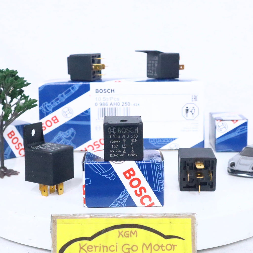 RELAY BOSCH KAKI 5 12V 30A AH0 250 - RELAY KLAKSON BOSCH - RELAY LAMPU BOSCH
