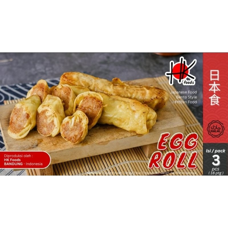 

Frozen Bandung Egg chicken roll HK isi 3 lenjer