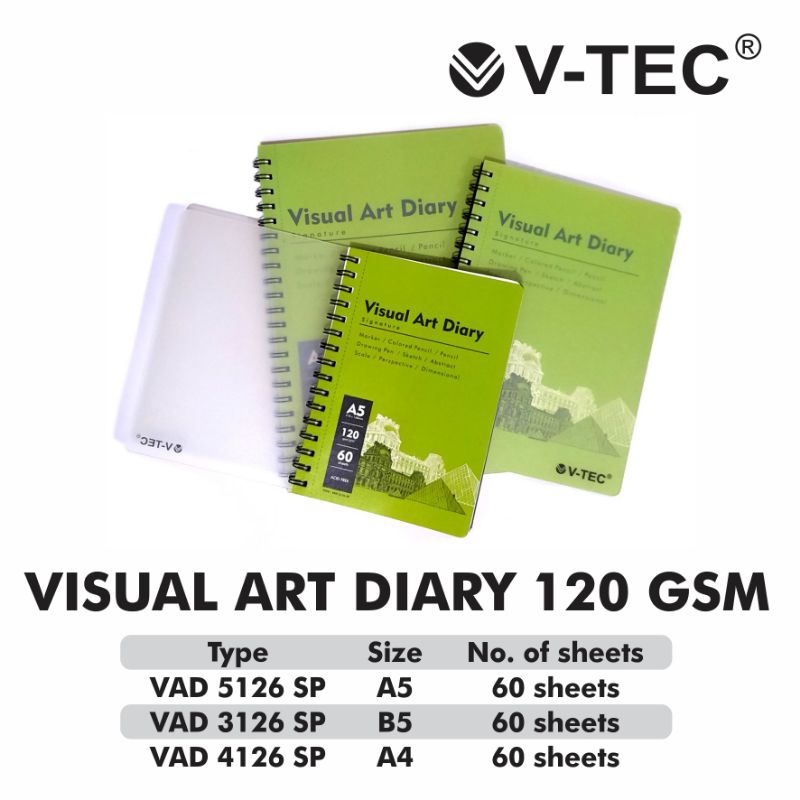 

V-TEC Visual Art Diary (120 Gsm)